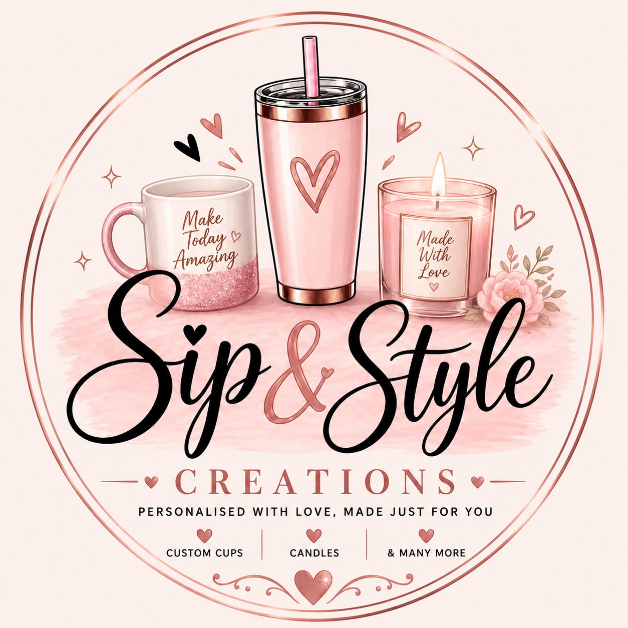 Sip & Style Creations logo